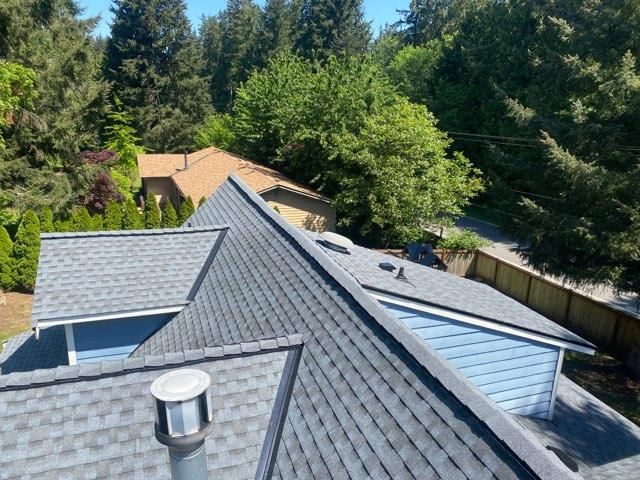 GAF-certified asphalt shingle roof replacement for a family home