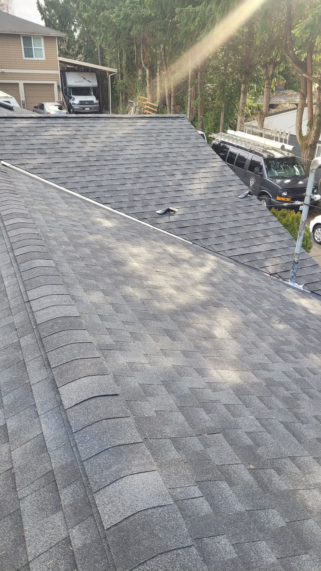 GAF-certified asphalt shingle roof replacement for a family home