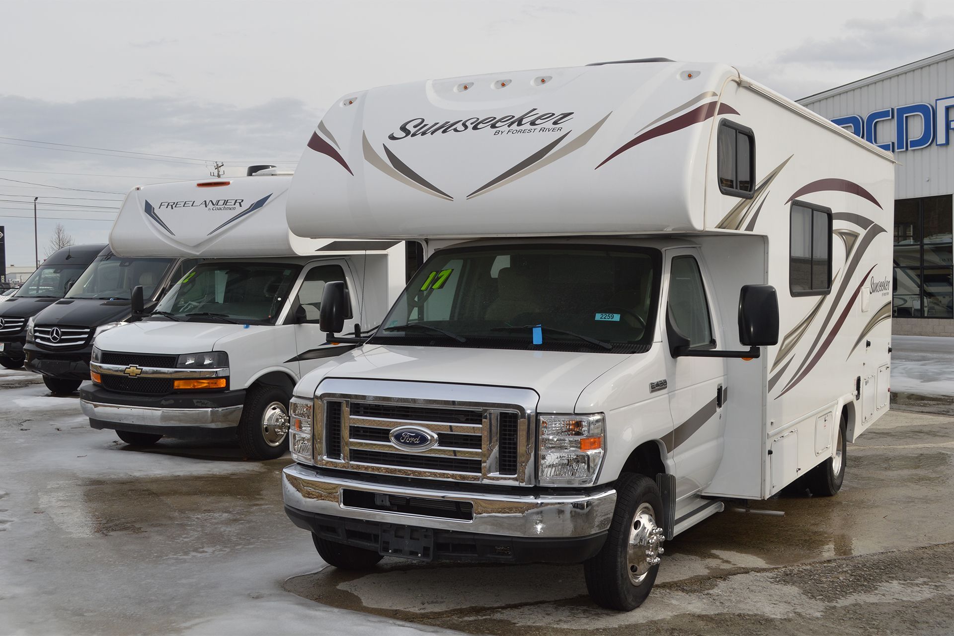 Row of RVs