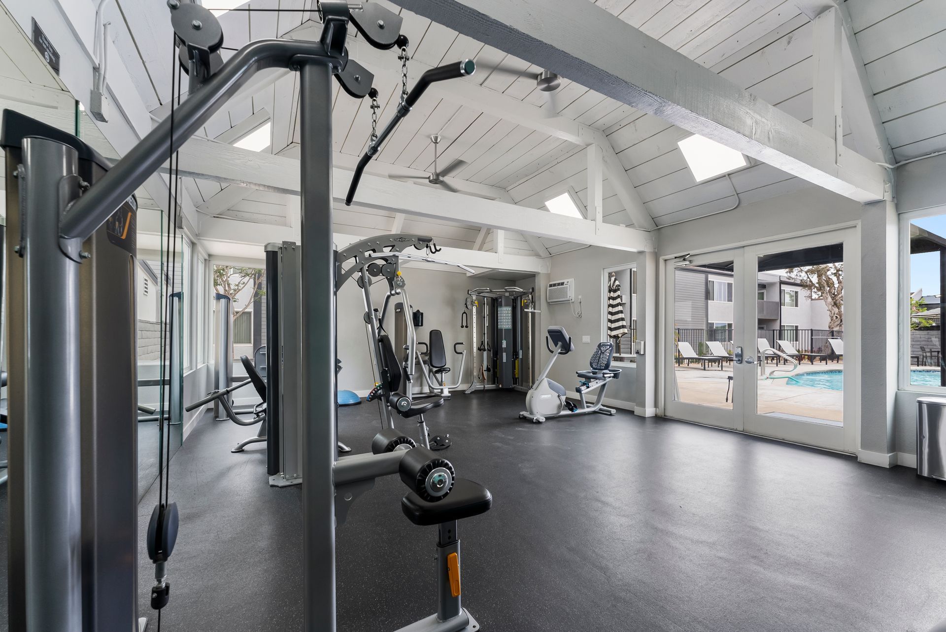 Exterior photo of The Edward Apartments - Gym view