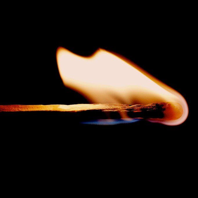 burning match