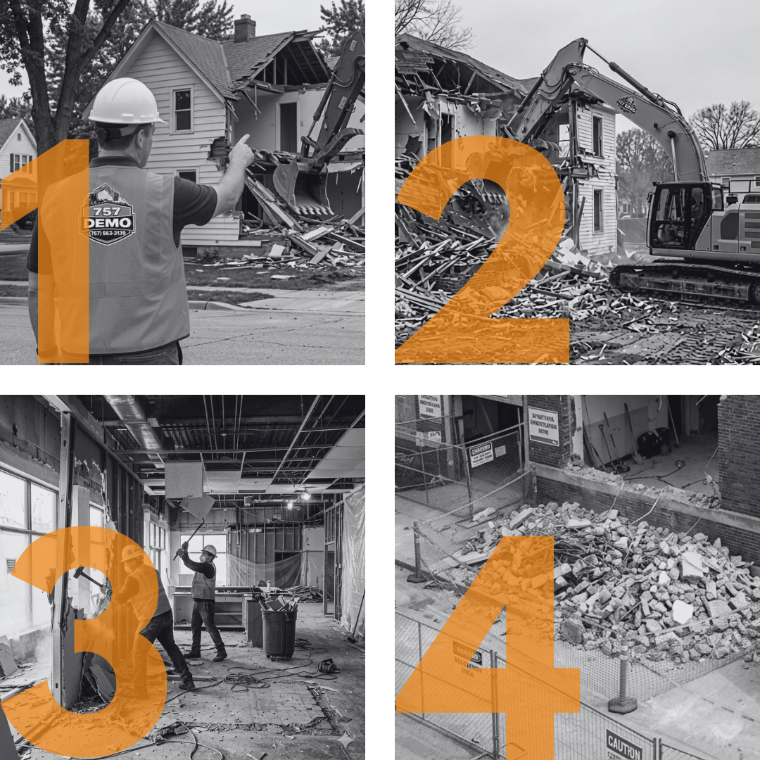 An image of site demolition 