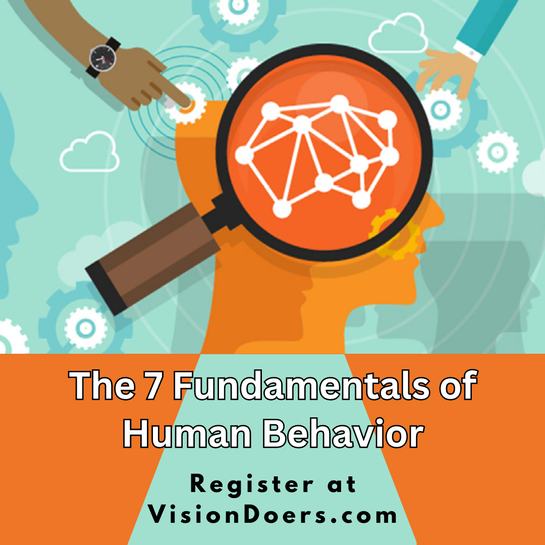 An advertisement for the 7 fundamentals of human behavior