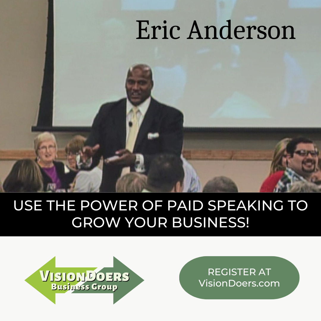 Eric anderson is giving a presentation to a group of people