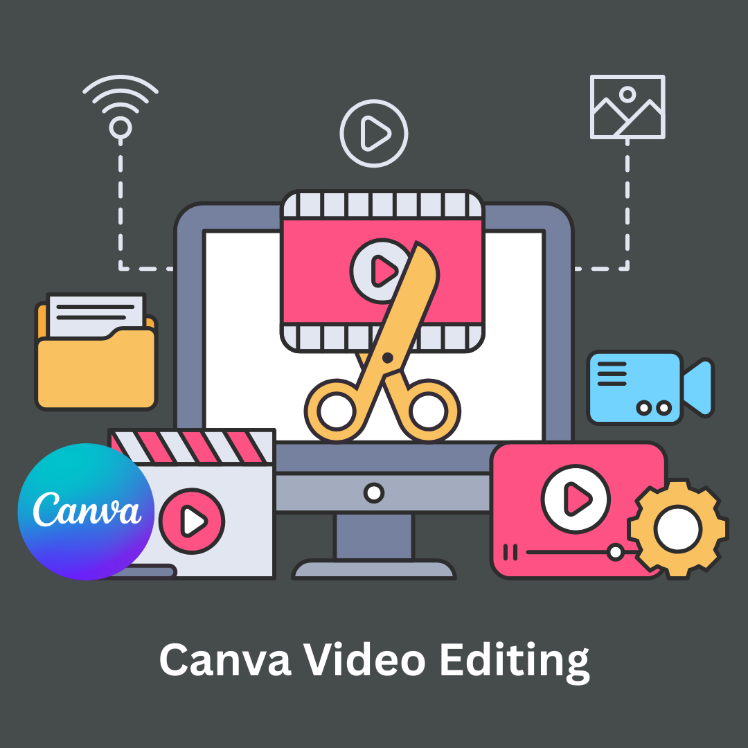 A pair of scissors is cutting a film strip with a magic wand coming out of it.