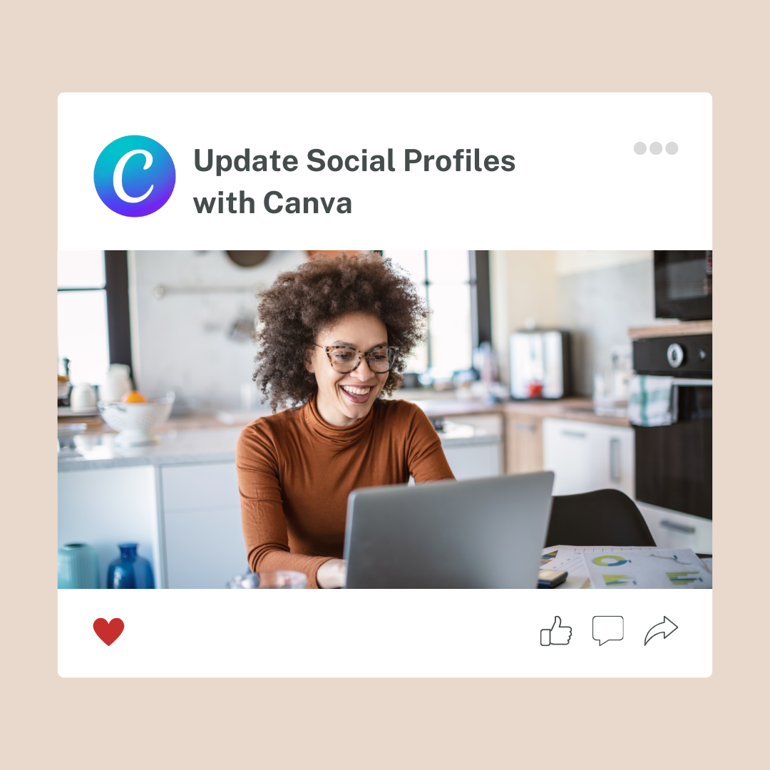 A blue and purple circle with the word canva on it