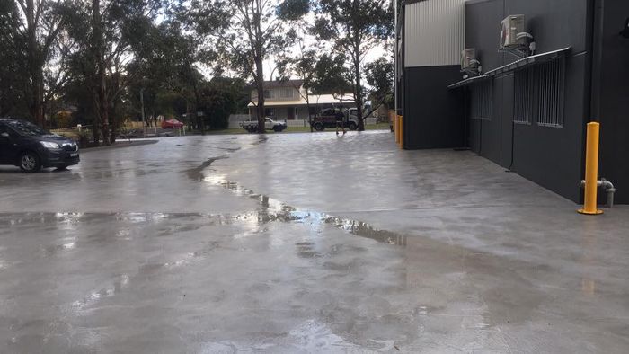 Finished Car Park — Concreting Works in Port Stephens, NSW