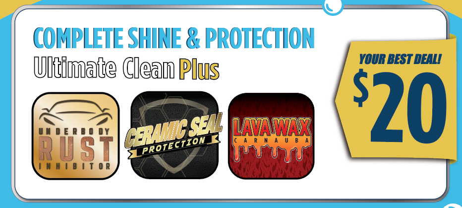 complete shine and protection - four seasons car wash menu