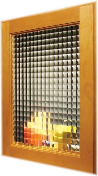 Cross Reed pattern glass