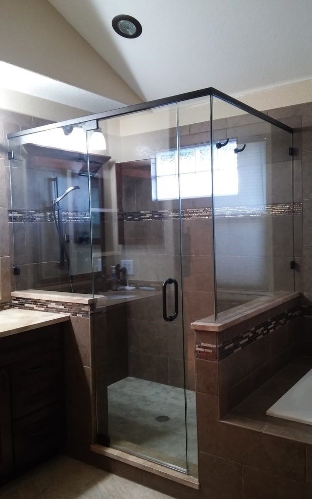 Frameless shower door installation
