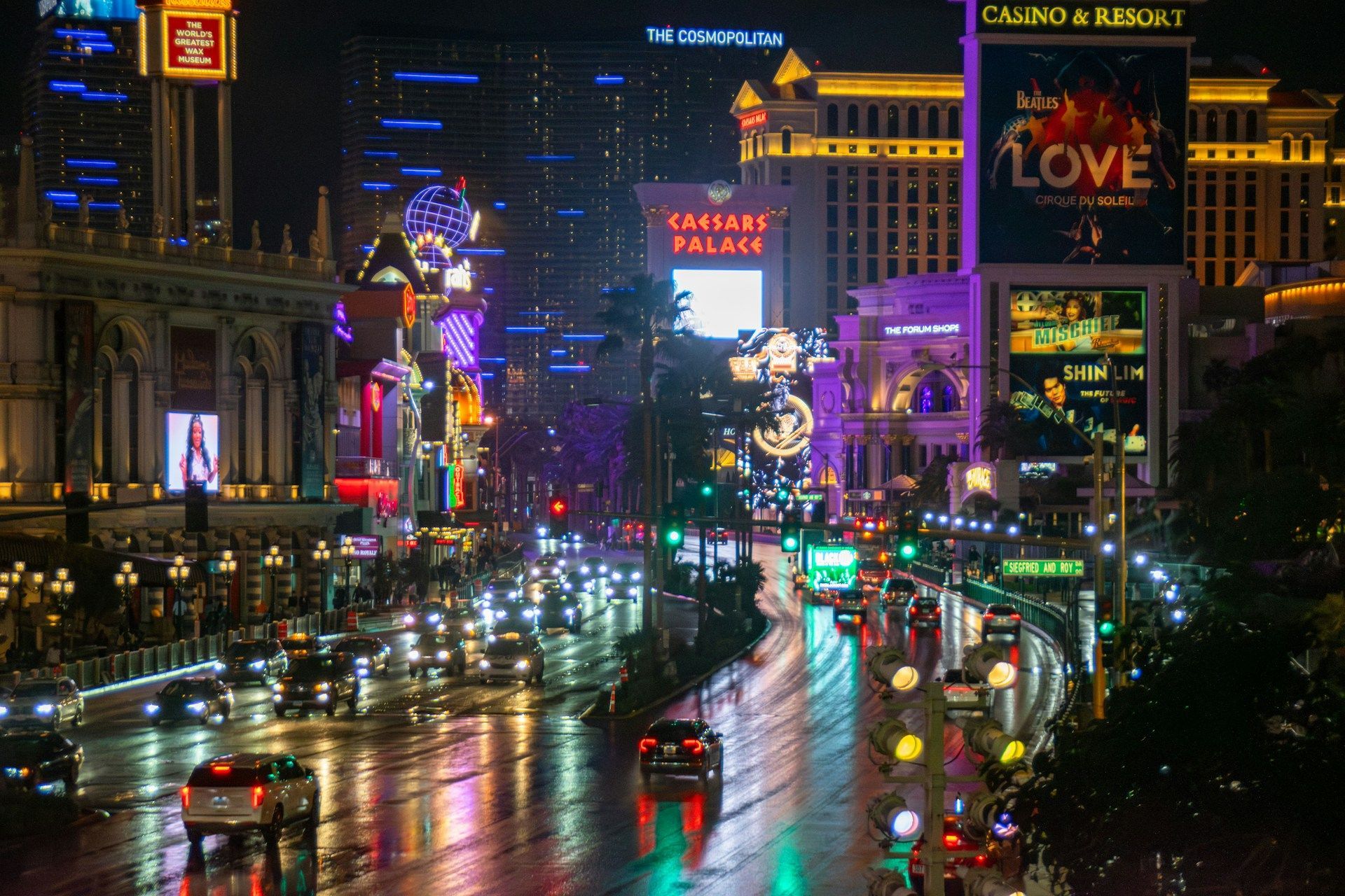 las vegas at night