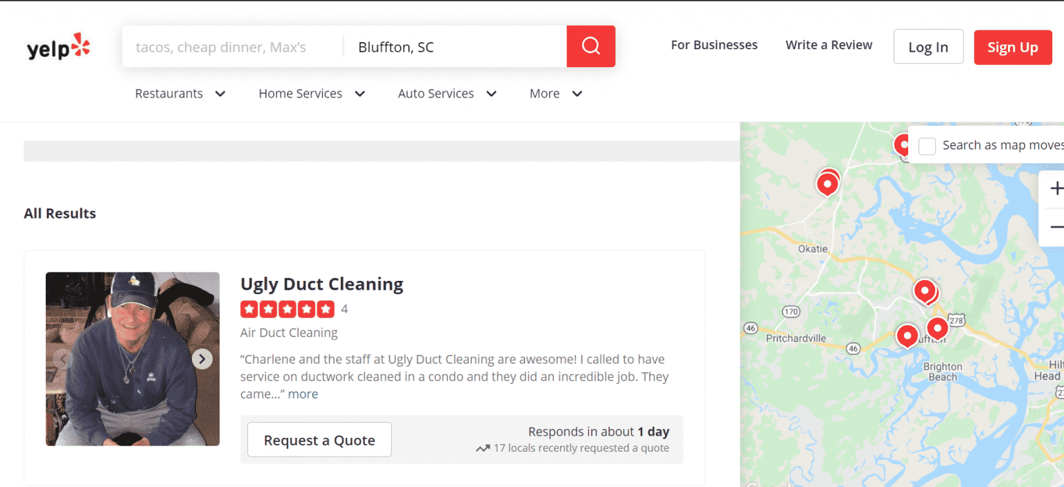 The Best 10 Air Duct Cleaning Near Bluffton, SC Yelp Review