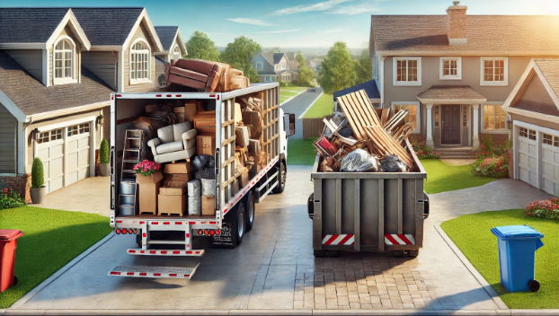 Dumpster rental vs junk removal