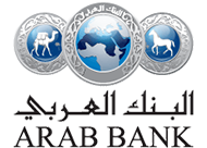 The logo for the arab bank shows a camel , a horse and a globe.