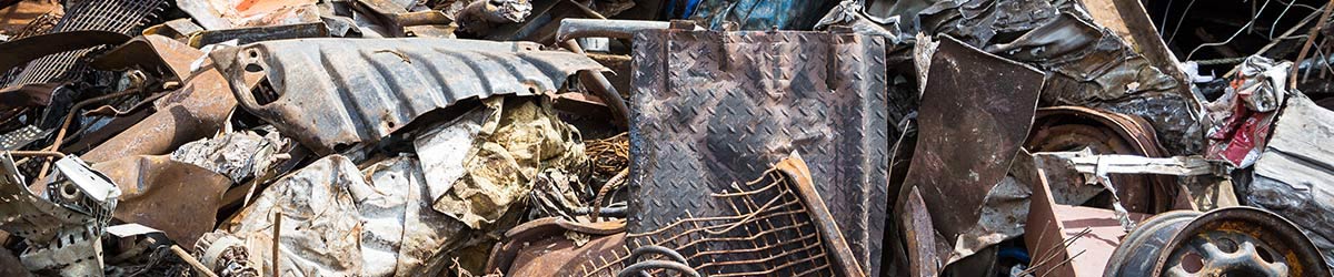 Metal recycling pile in Sydney
