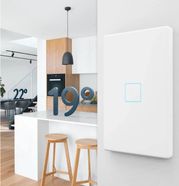 Kitchen and dining areas with different temperature control using an AirTouch