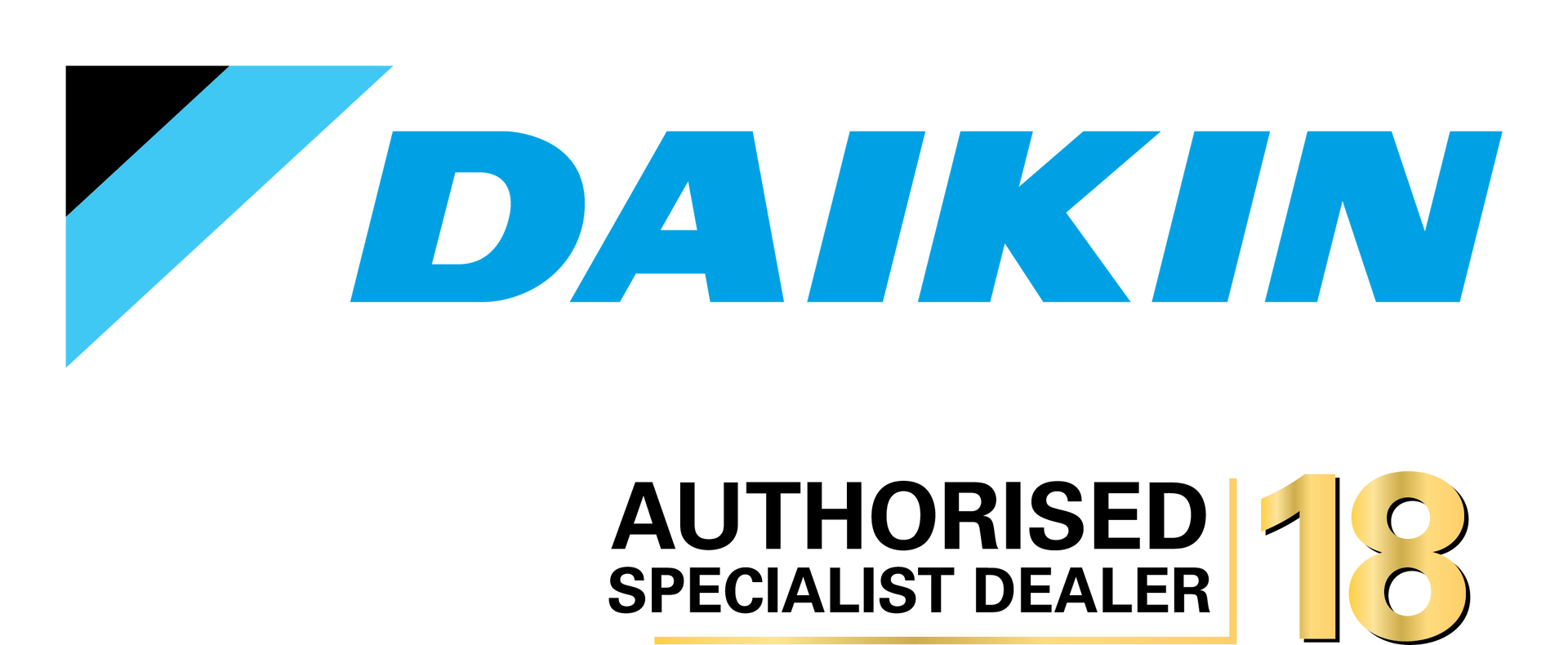 Daikin Authorised Specialist Dealer Over 18 Years Logo