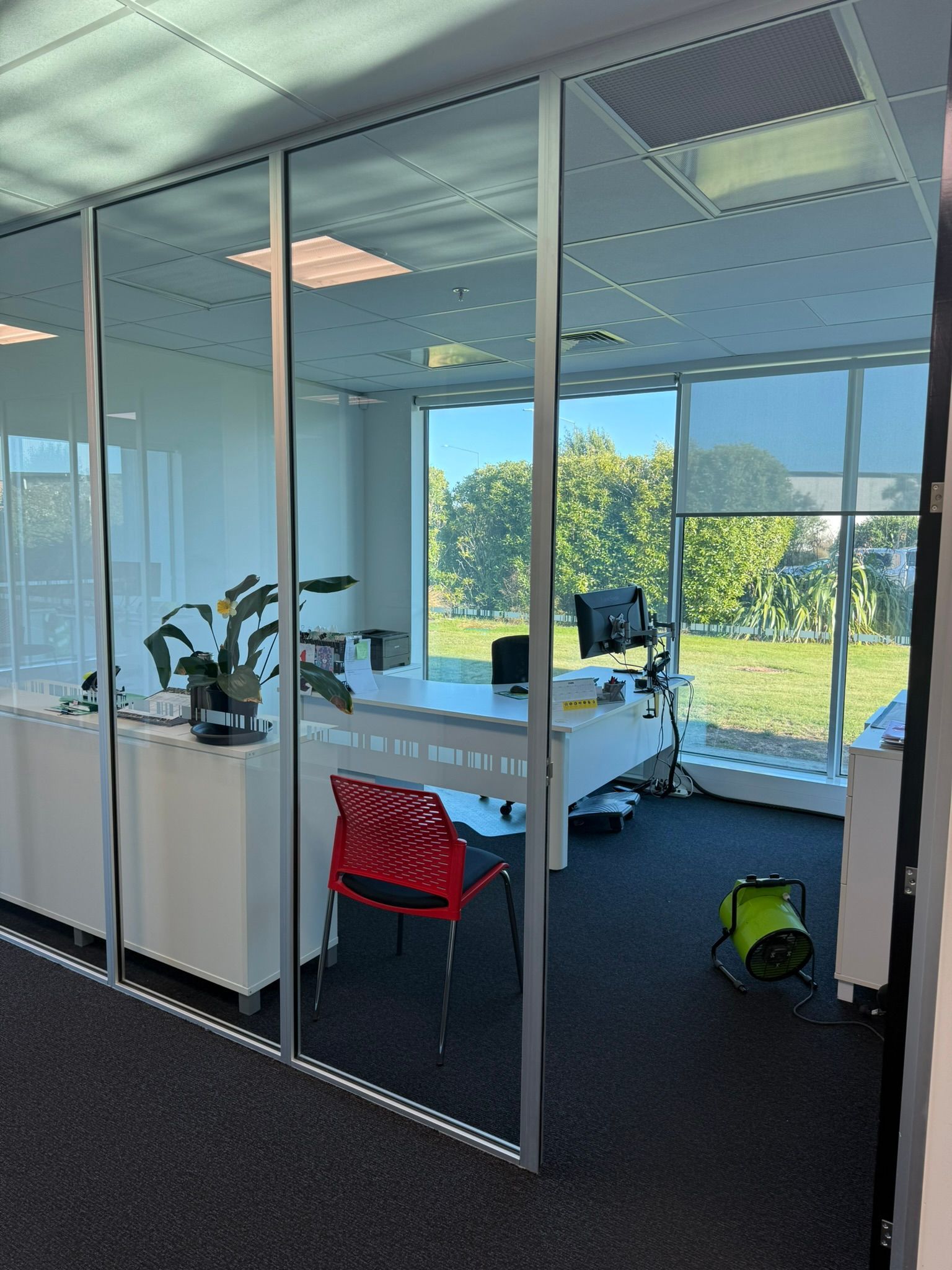 Air conditioning grilles in Haydn's offices in Christchurch.
