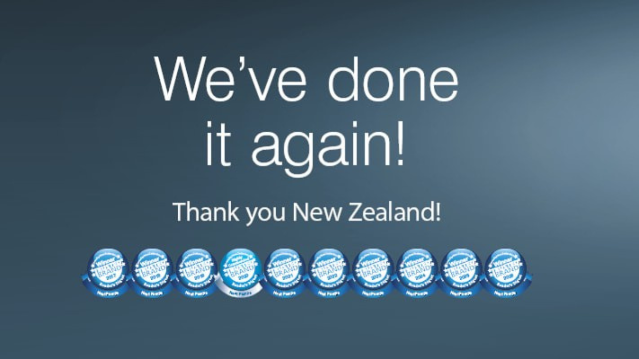 We've done it again! Thank you New Zealand!