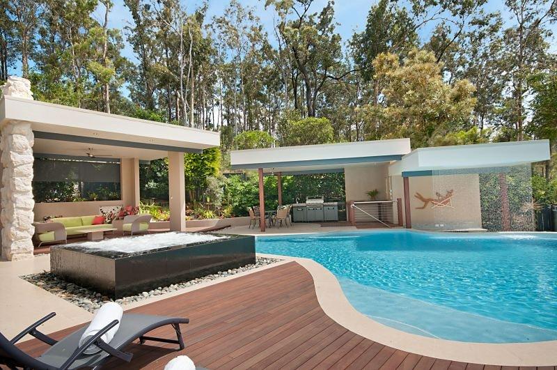 Waterfall Water Feature — Brisbane, QLD — Norfolk Pools