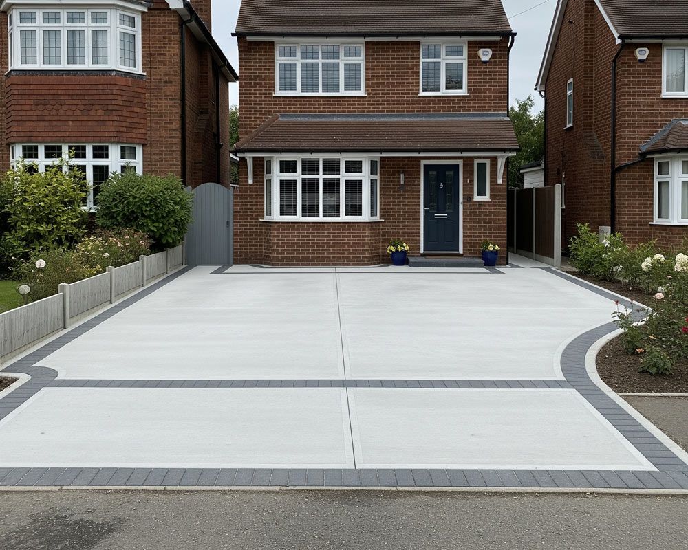 Concrete Driveway to improve Curb Appeal in Meridian, ID