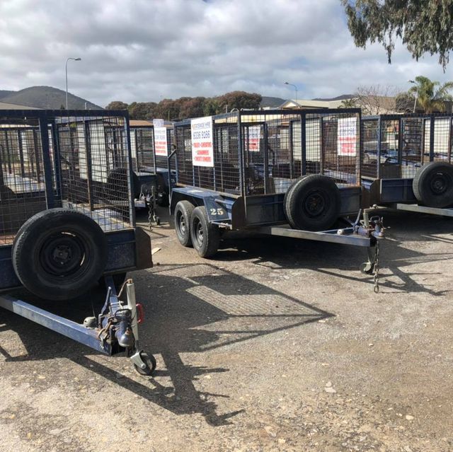 Selection Of Caged Trailer