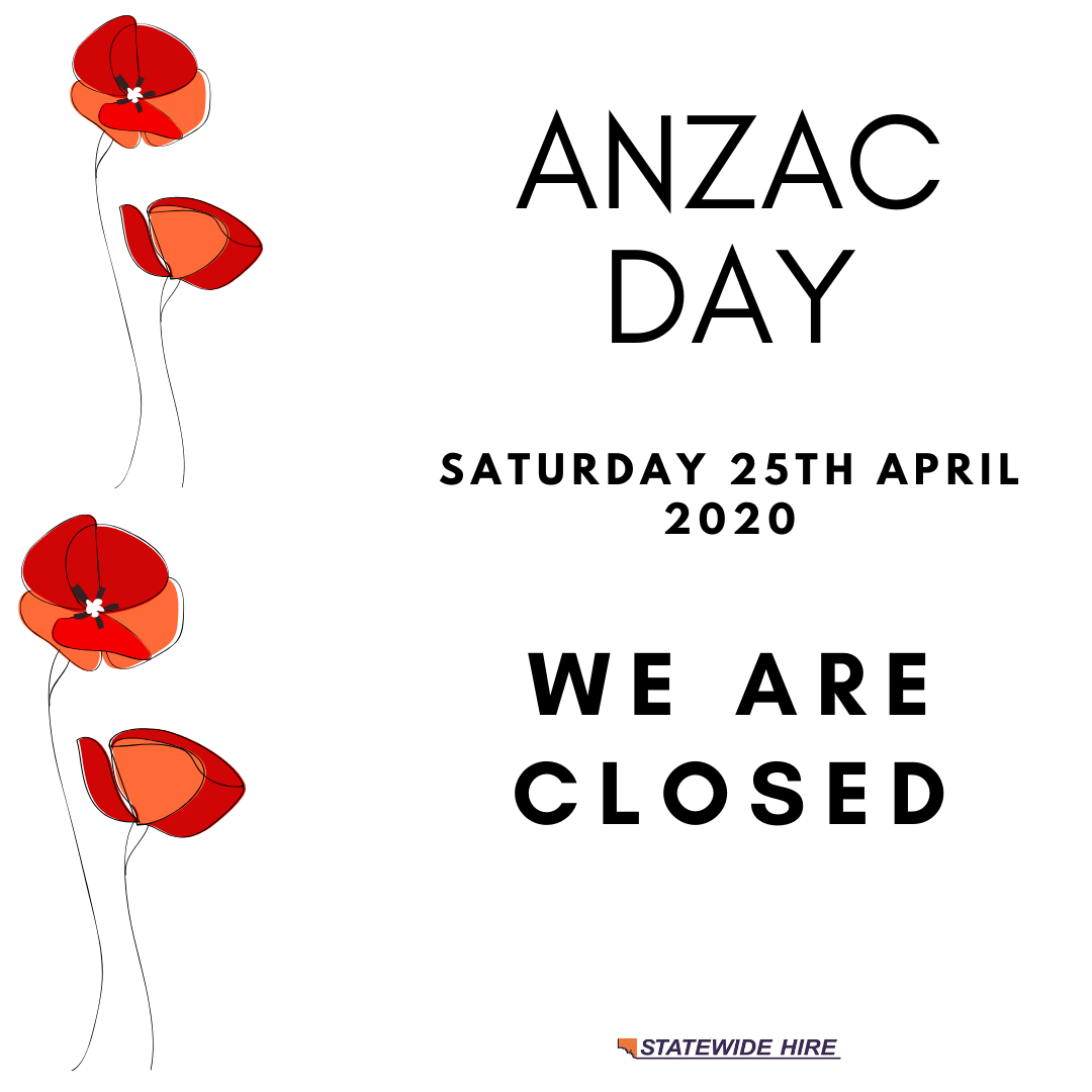 Closed On Anzac Day