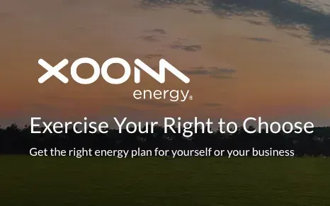 an advertisement for xoom energy encourages people to exercise their right to choose