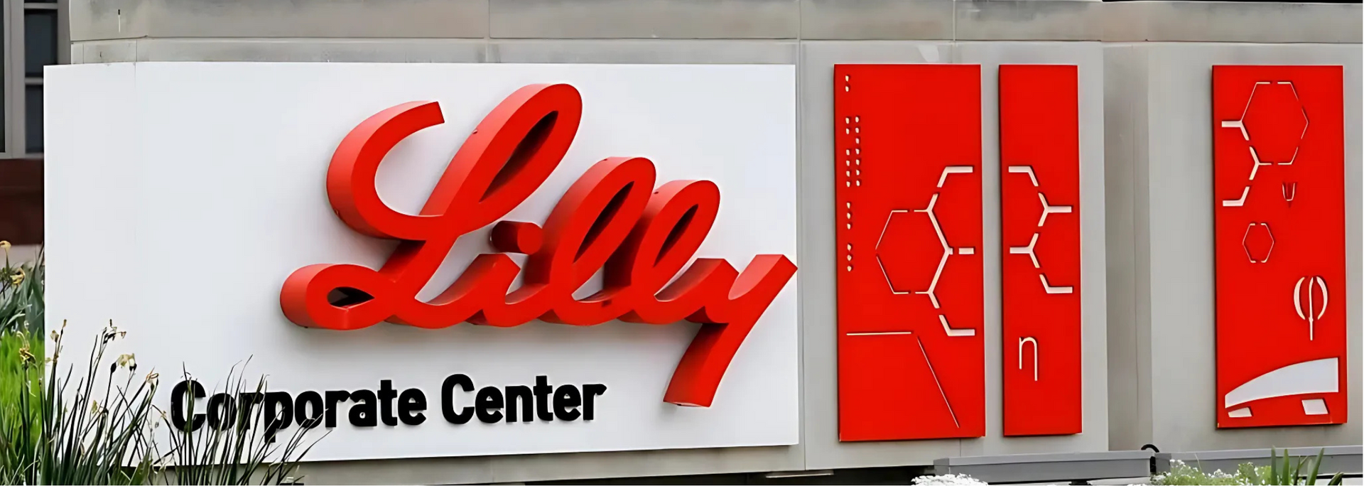 Picture of Eli Lilly branding.