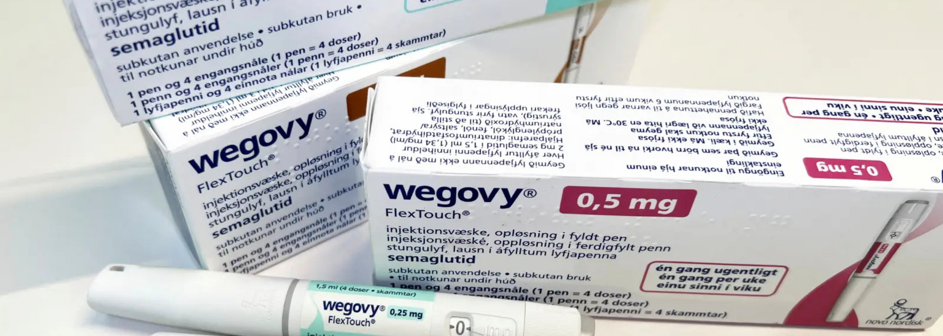 Picture of Wegovy packaging.