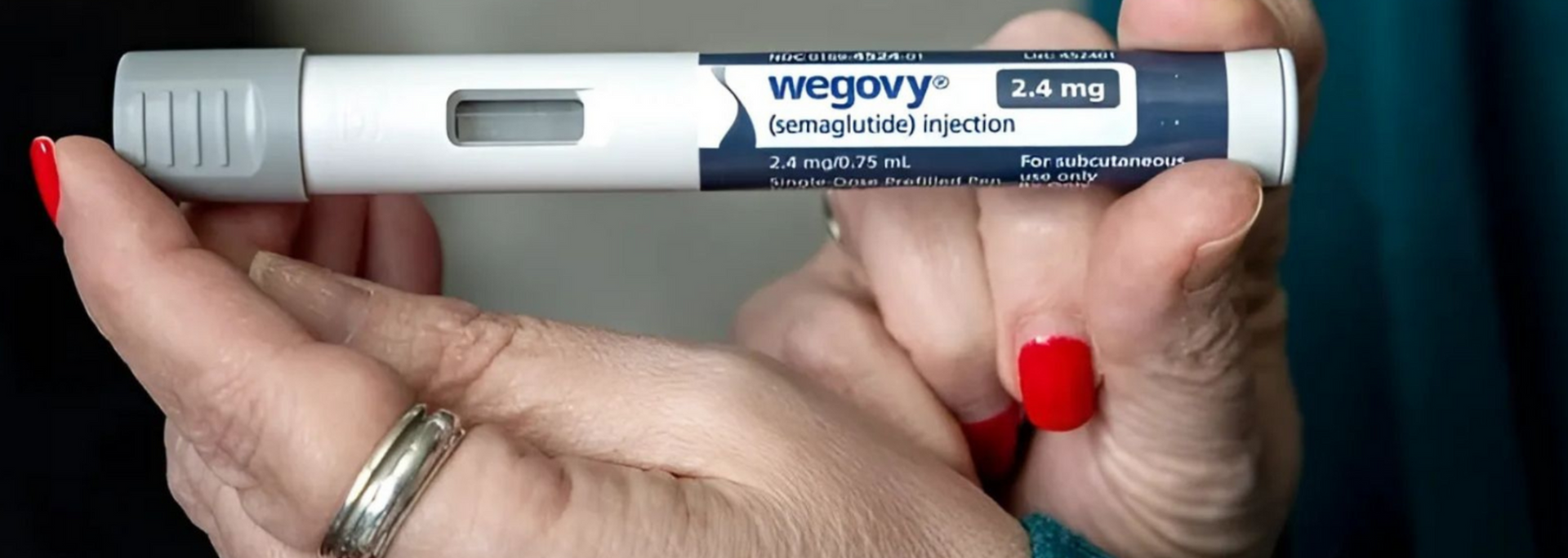 Picture of a Wegovy pen. Picture of a Wegovy pen.