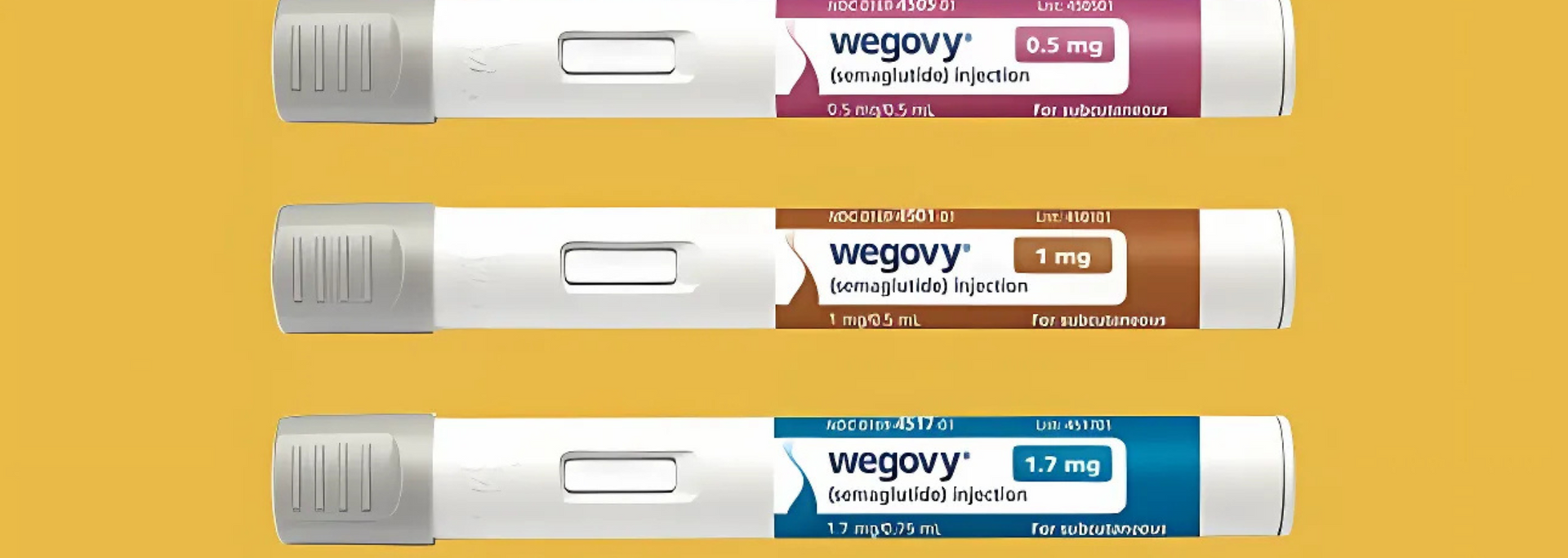 Picture of Wegovy pens.