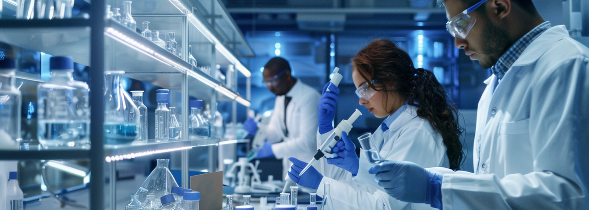 Picture of medical study in a lab.  Picture of medical study in a lab.