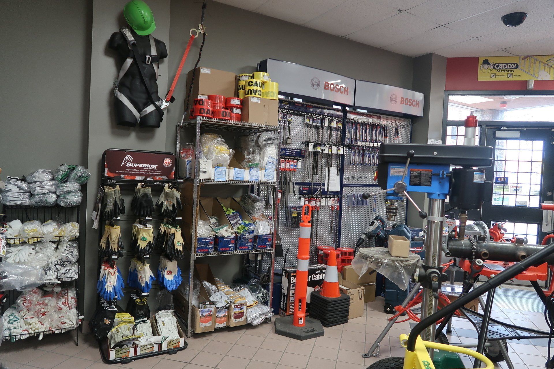 A store filled with lots of tools and safety equipment