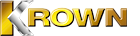 The word rown is written in gold letters on a white background.