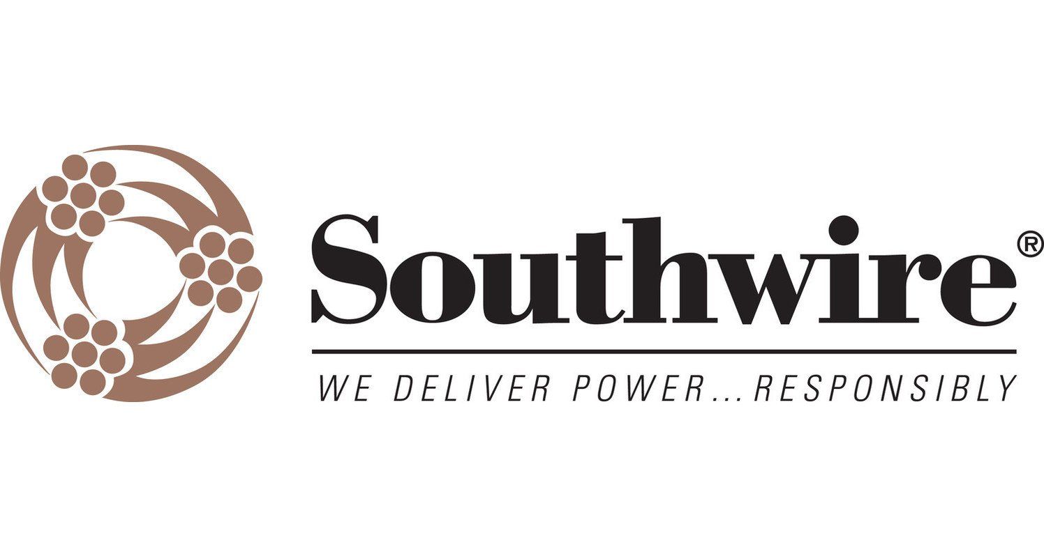 The logo for southwire is a company that delivers power responsibly.