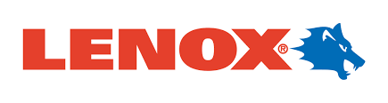 A red and blue lenox logo on a white background