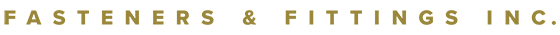 A logo for a company called fasteners & fittings inc.