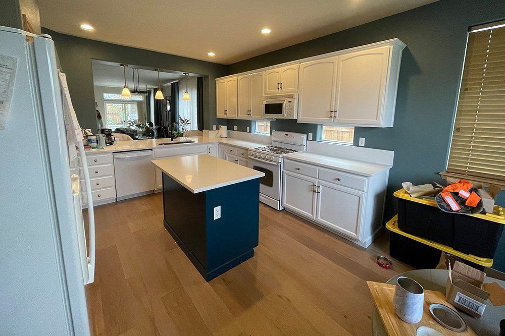 Kitchen Cabinet After — Olympia, WA — Painting Plus LLC