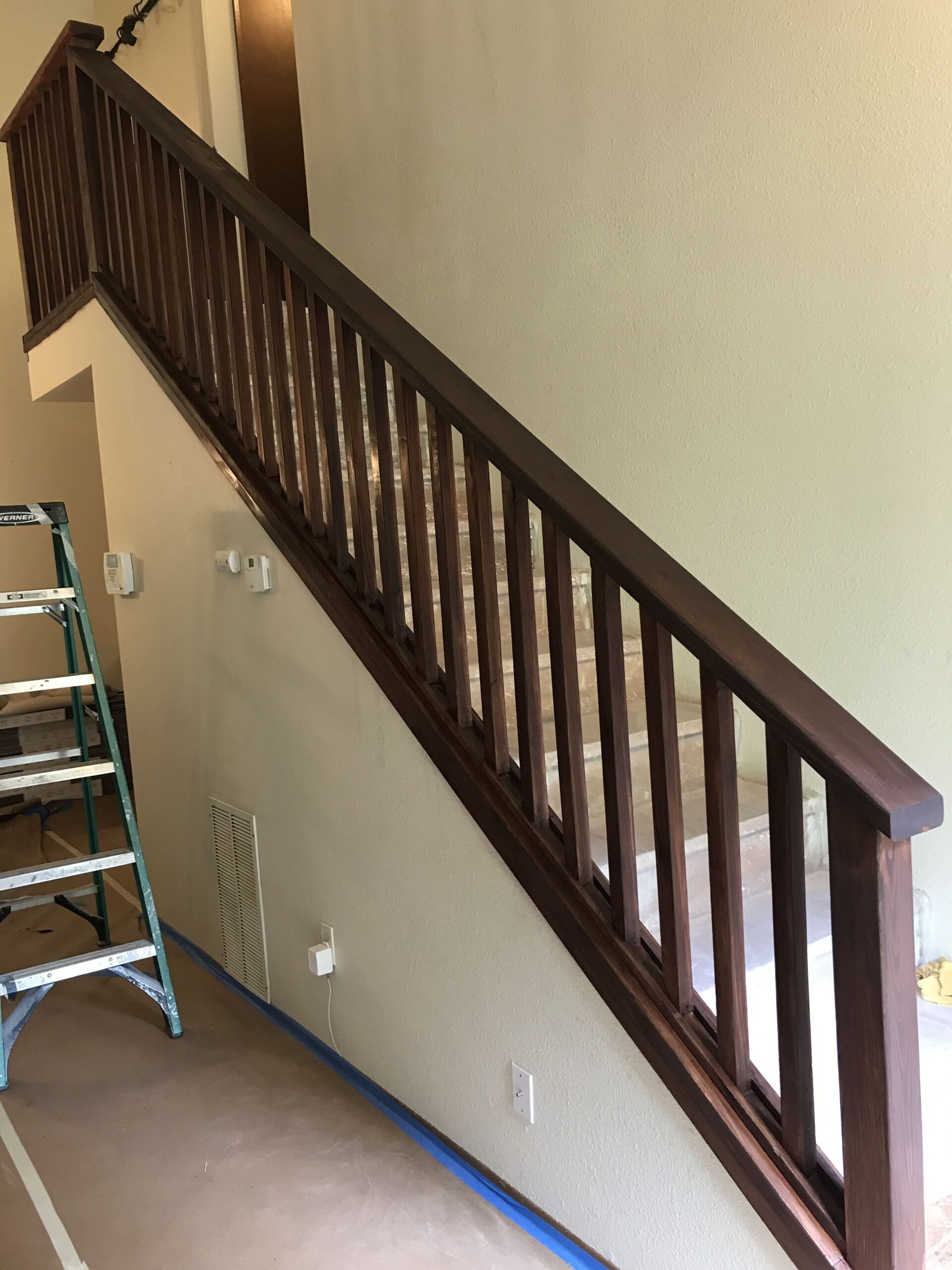 Stair Railing After — Olympia, WA — Painting Plus LLC