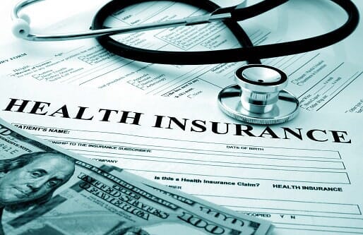 A stethoscope resting on a health insurance form - Life Insurance in Hemet, CA