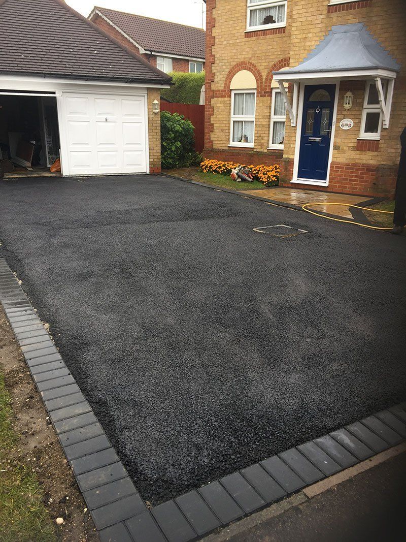 Asphalt driveway