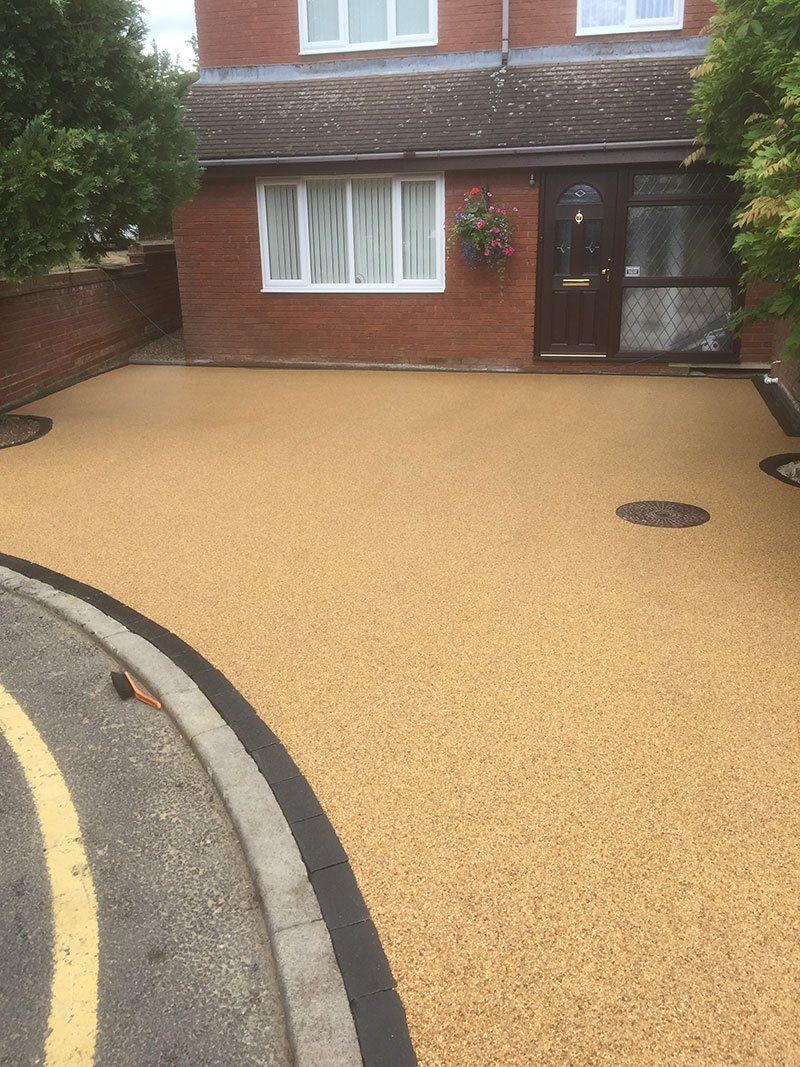 resin bonded patio