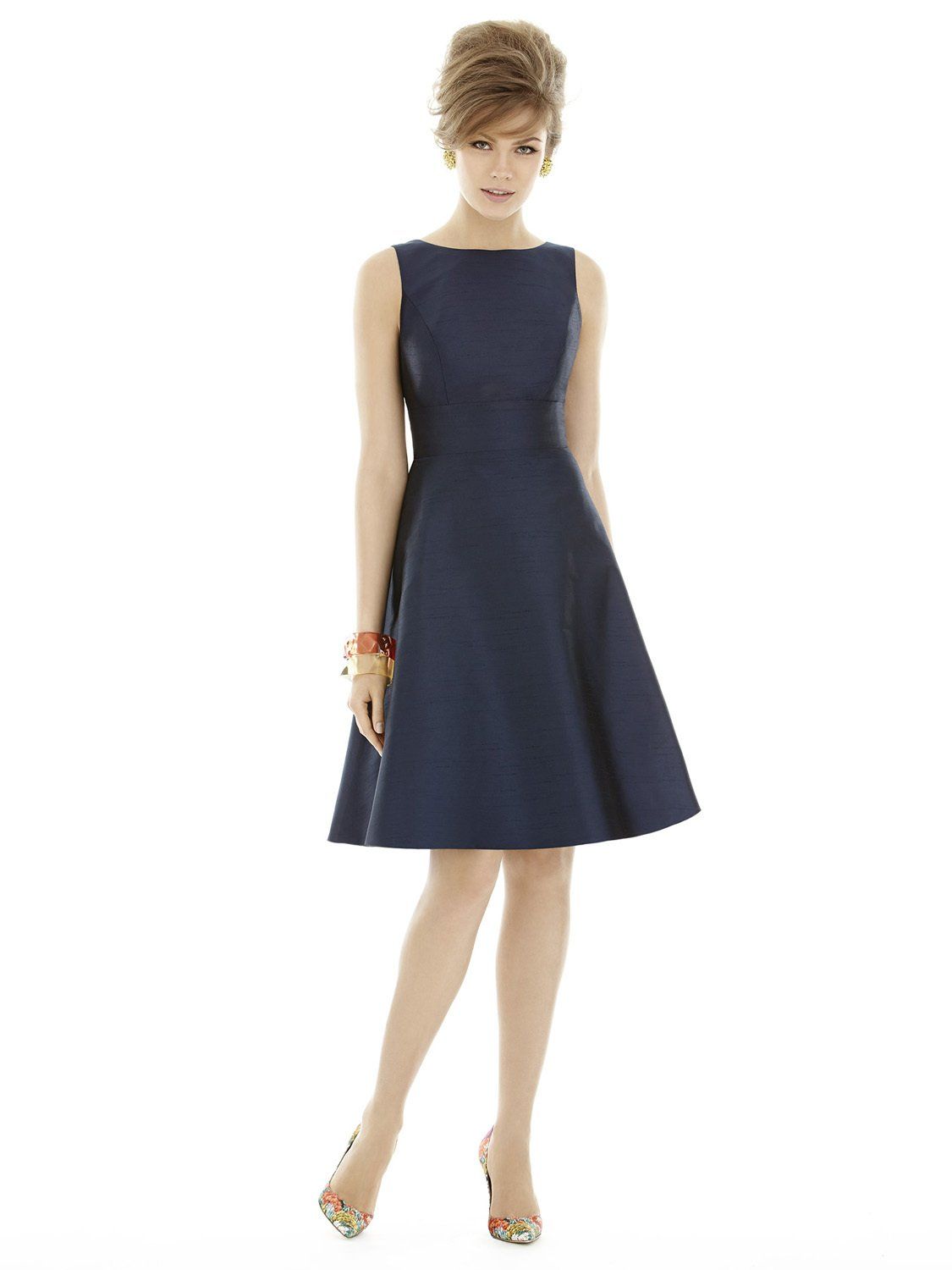 blue bridesmaids dress