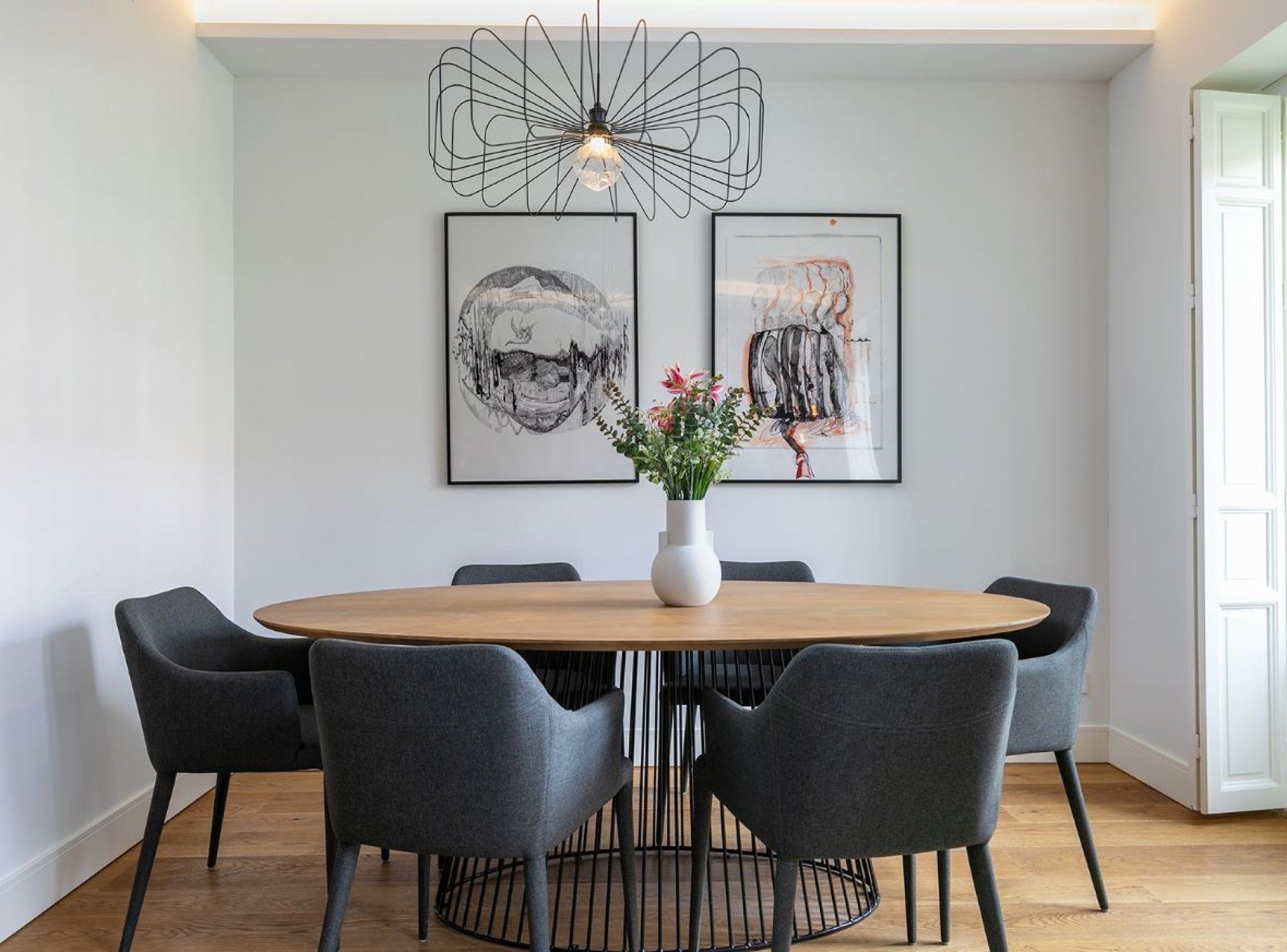 Interiorismo de vivienda de lujo en barrio de salamanca madrid, estilo elegante