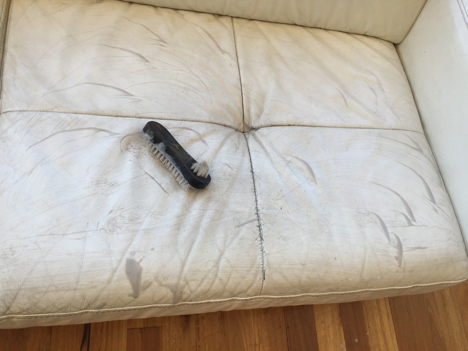 Leather Sofa  Cleaning — Enviro Clean Carpet and Tile Cleaning in Woy Woy, NSW