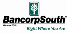 The logo for bancorpsouth says right where you are