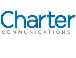 The charter communications logo is blue and white on a white background.