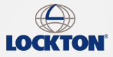A lockton logo with a globe in the middle on a white background.
