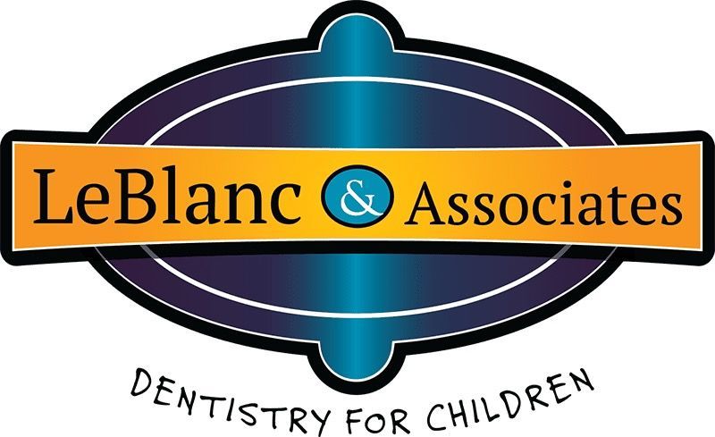 A logo for leblanc & associates dentistry for children
